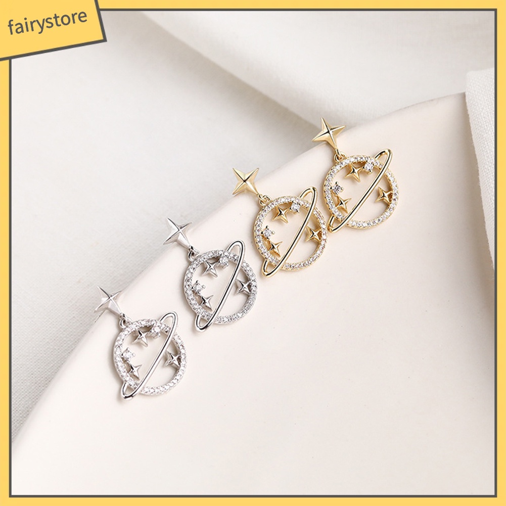 Khuyên Tai Tròn Hình Ngôi Sao Sáng Tạo Cho Nữ