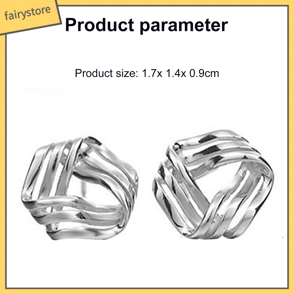 [FRO] Bông Tai Tam Giác Duyên Dáng Bằng Bạc Duyên Dáng Dành Cho Nữ Dự Tiệc