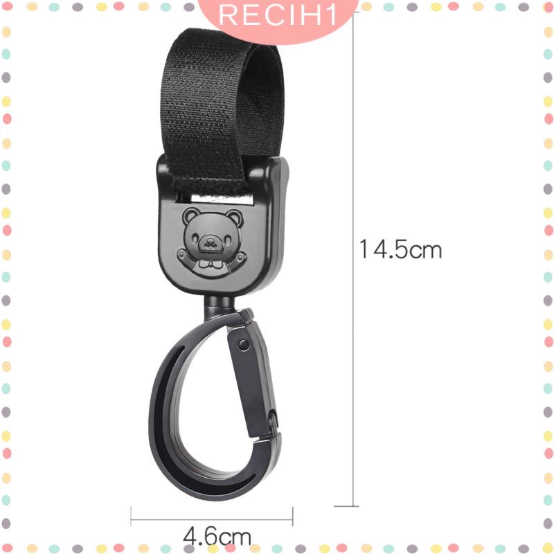 Bộ 2 Móc Treo Túi Xách / Xe Đẩy Em Bé Đa Năng Tùy Chỉnh Tiện Dụng