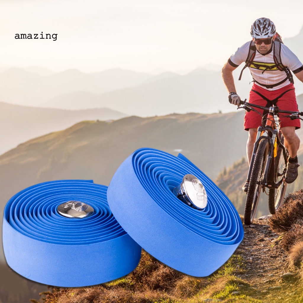 Set 2 Dây Quấn Tay Lái Xe Đạp MTB Chống Trượt Kèm 2 Phích Cắm