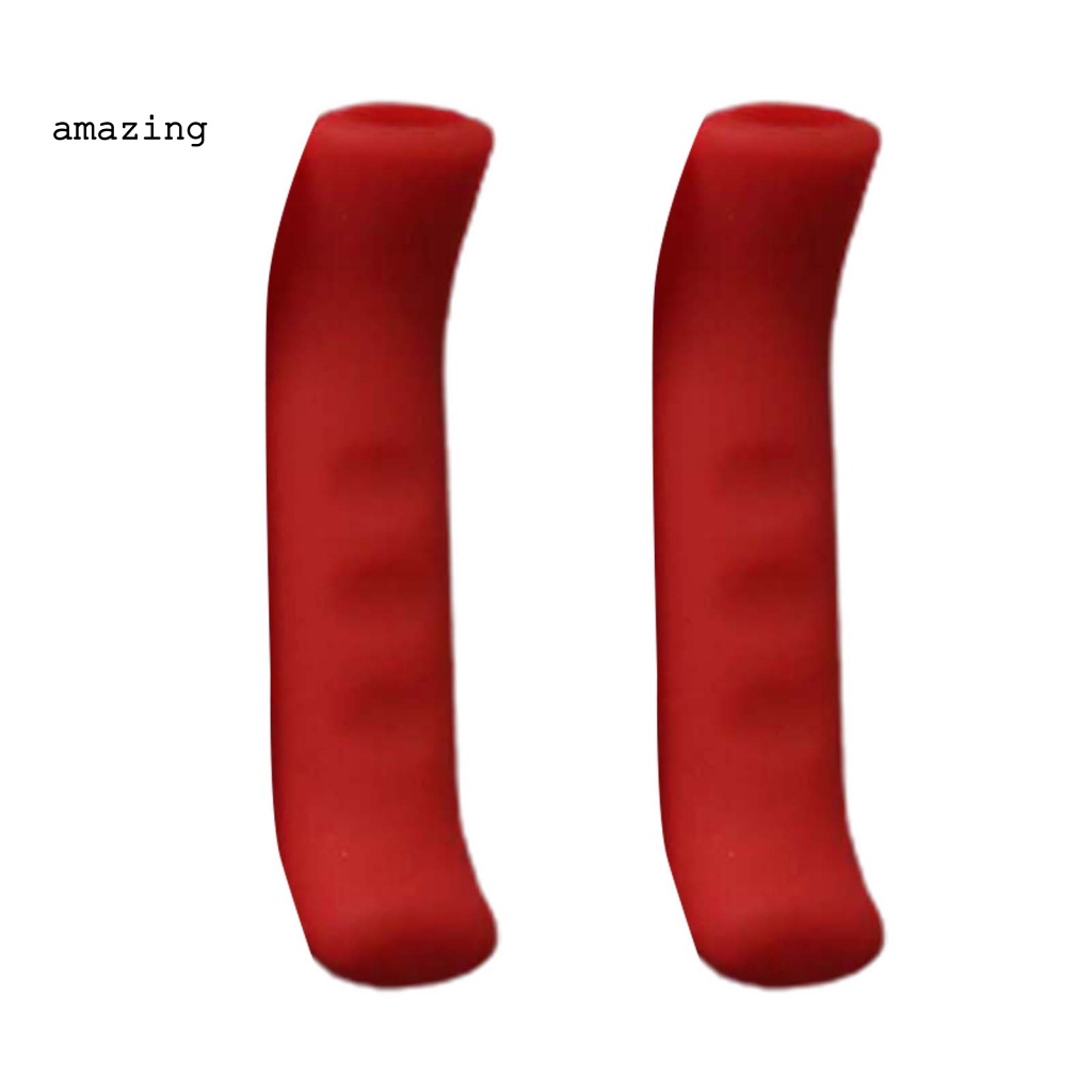 1 Cặp Vỏ Bọc Phanh Xe Đạp Bằng Silicone Chống Trượt Màu Sáng