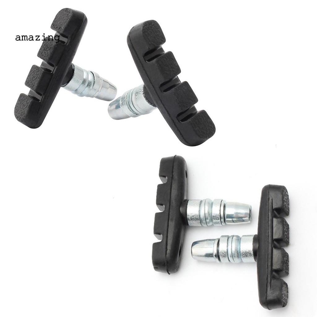 1 Cặp Má Phanh Xe Đạp Làm Việc Bằng Cao Su Cứng