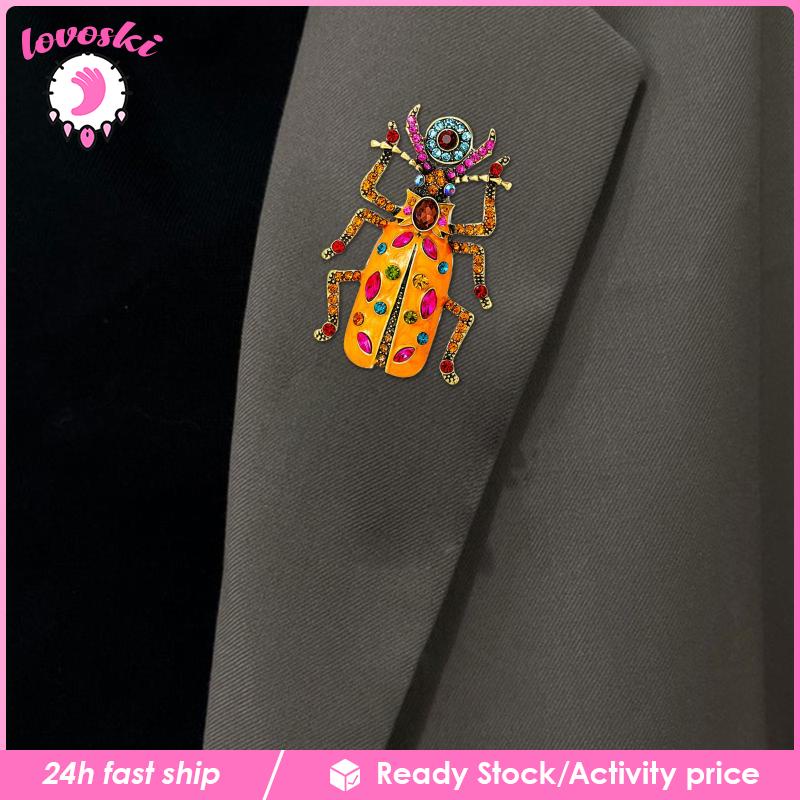 Ghim Cài Áo Hình Bọ Cánh Cứng Đính Đá Dễ Thương