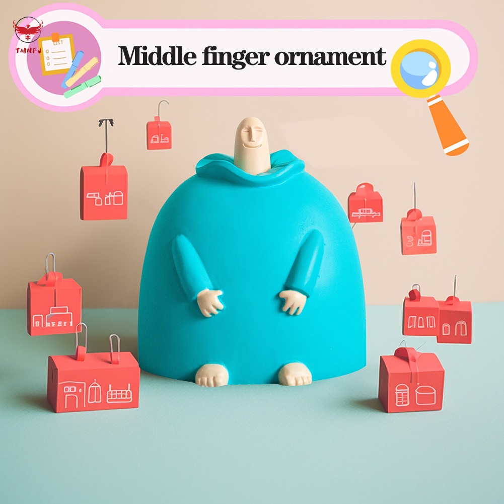 Tượng Bàn Tay Giữa Dễ Thương Trang Trí Phòng Khách