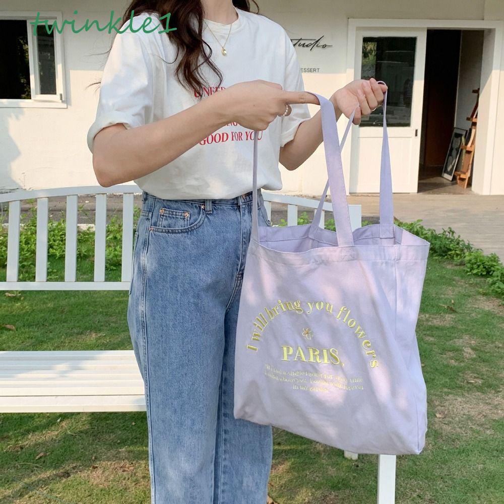 Túi vải Họa Tiết Thêu Thời Trang Đường Phố Cho Nữ