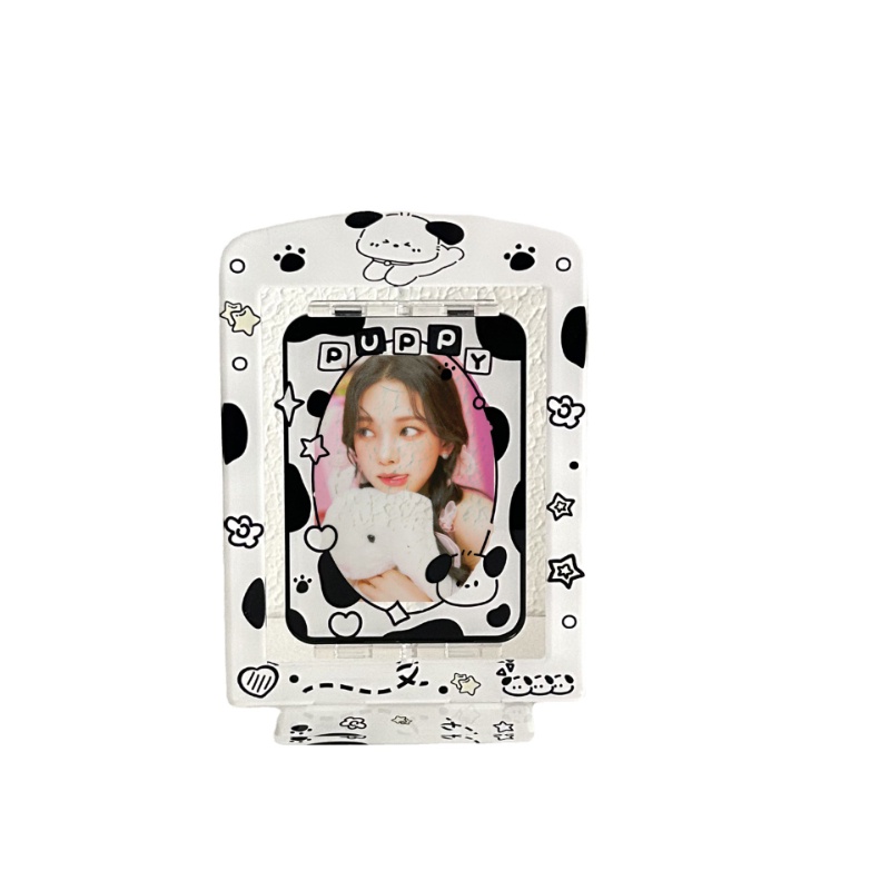 Giá Đỡ Trưng Bày Thẻ Ảnh 3inch Bằng Acrylic Họa Tiết Hoạt Hình Dễ Thương