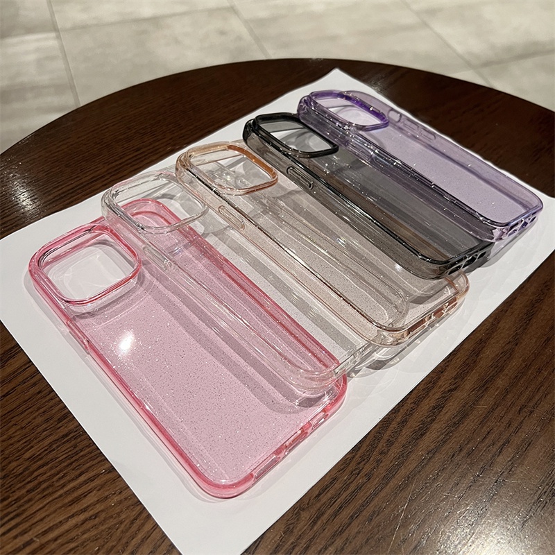 Ốp Lưng Silicone Kim TuyếN ThờI Trang Cho iPhone 14 13 11 12 Pro Max Mini X XS Max XR 14 7 8 Plus