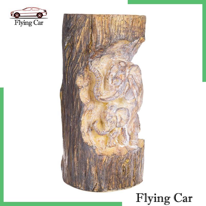 Tượng Voi Gỗ Chạm Khắc Tinh Xảo Để Bàn Trang Trí 2