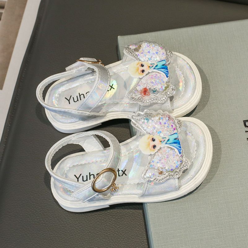 Xăng đan Công Chúa Bằng Da Đế Chống Trượt Dễ Thương Dành Cho Bé Gái