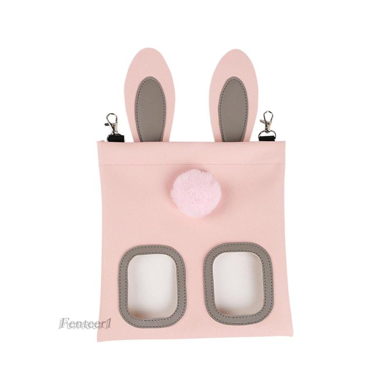 [Fenteer1] Túi Tote Đựng Thức Ăn Cho Thỏ Chinchilla Bằng PU Chống Thấm Nước