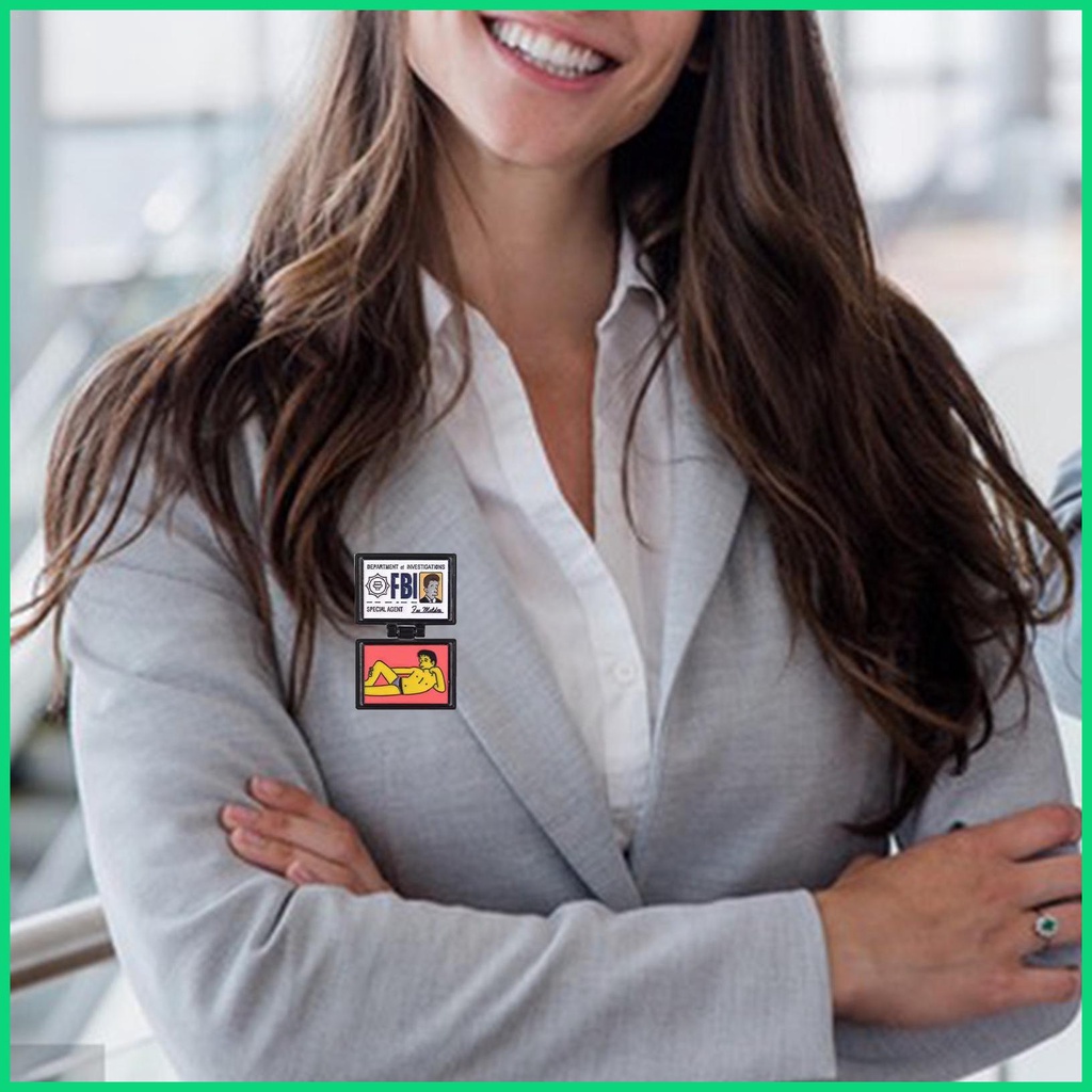 Ghim Cài Áo Hình Ví Hoạt Hình Bằng Hợp Kim Có Thể Gập Lại