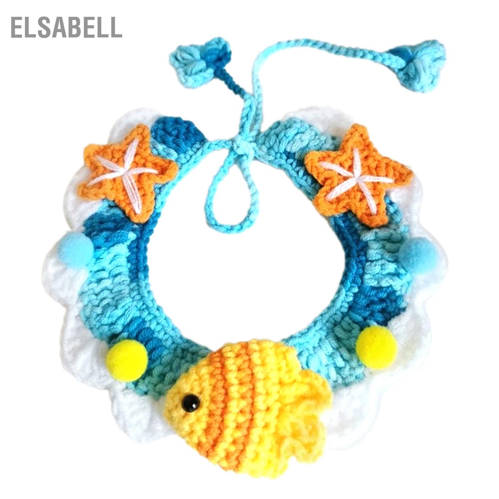 Elsabell Dệt Kim Cổ Thú Cưng Tay Thoáng Khí Thoải Mái Thời Trang Yếm Mèo Có Dây Thể Điều Chỉnh Cho Chó