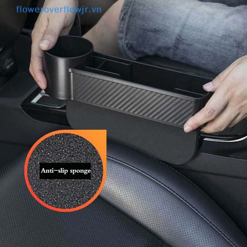 Hộp Đựng Vật Dụng Màu Đen Gắn Khe Hở Ghế Ngồi Xe Hơi
