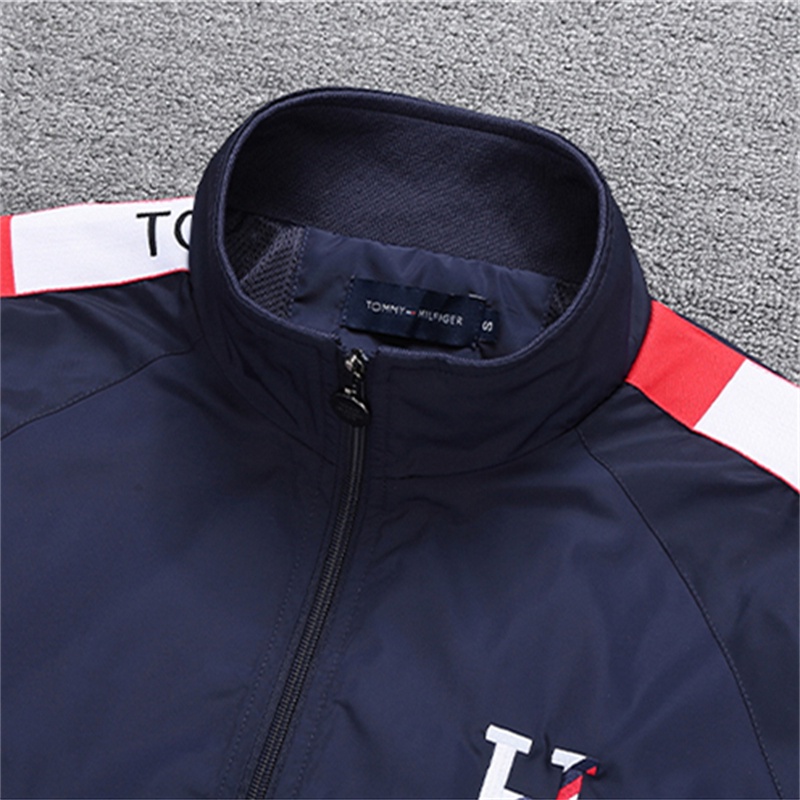 Áo Khoác Gió Thể Thao Thêu Logo Tommy Hilfiger Thời Trang Cho Nam Và Nữ