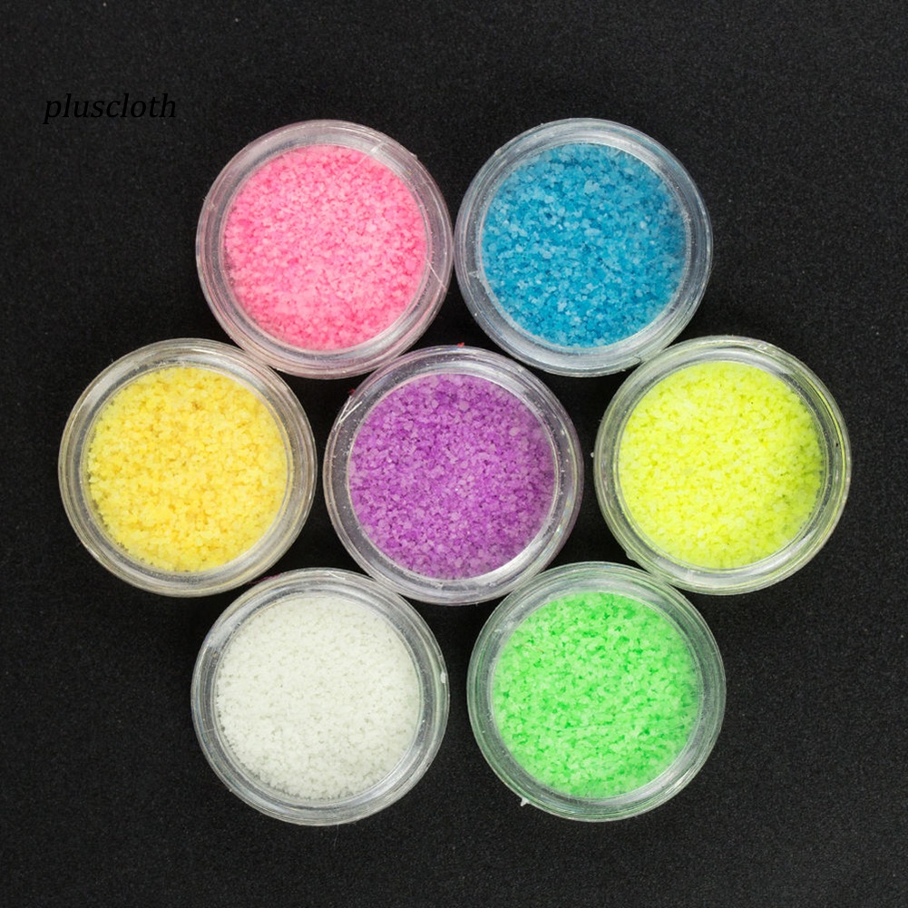 Bột Dạ Quang 3D Lấp Lánh Trang Trí Móng Tay