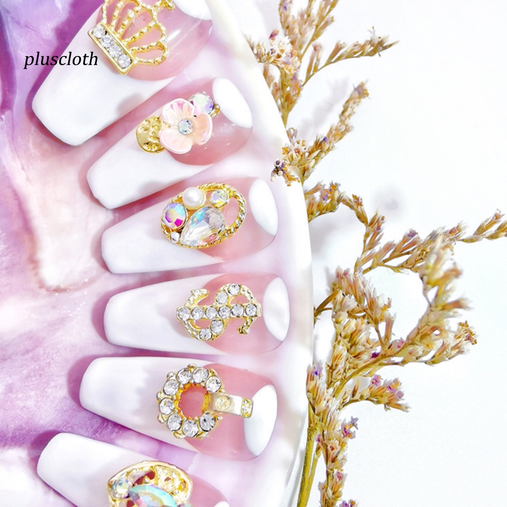 Túi 10 Hạt Đá 3D Nhiều Hình Dạng Trang Trí Móng Tay