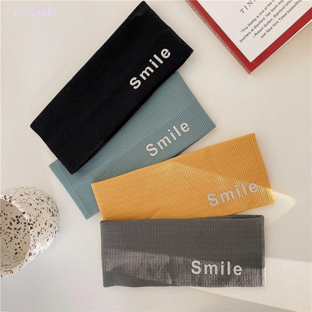 Băng Đô Turban Dệt Kim Thấm Hút Mồ Hôi In Họa Tiết Mặt Cười / Chữ Thời Trang Thể Thao Cho Nam Và Nữ