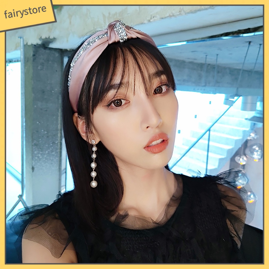 Băng Đô Đính Đá Co Giãn Thoải Mái Dành Cho Nữ