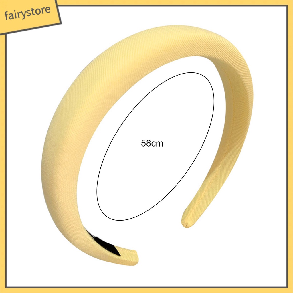 Băng Đô Cài Tóc Mềm Mại Co Giãn Gọn Nhẹ Chống Trượt Màu Trơn Dành Cho Nữ