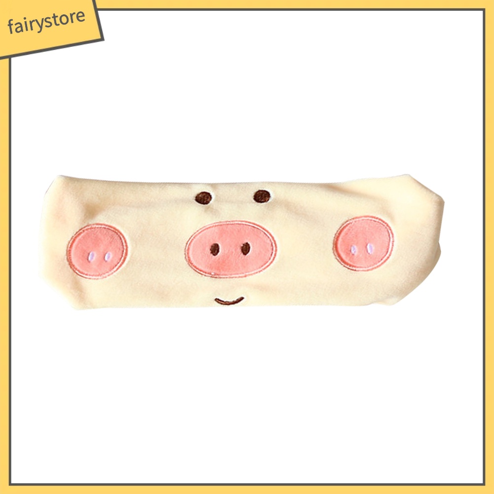 Băng Đô Cài Tóc Vải Mềm Hình Chú Heo Hoạt Hình Đáng Yêu Cho Nữ