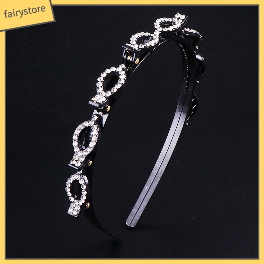 Cài Tóc Hai Lớp Đính Đá Hình Hoa Xinh Xắn Cho Nữ