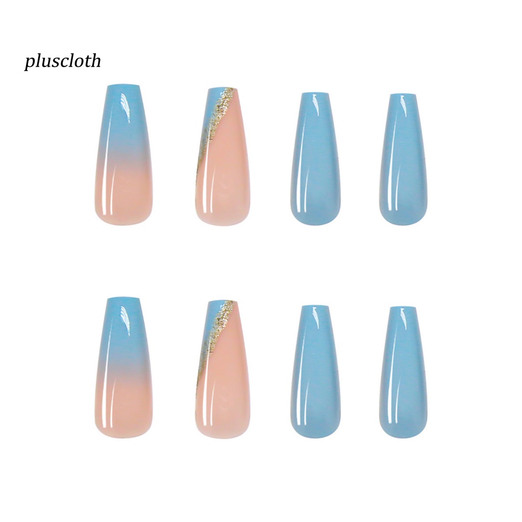 1 Bộ Móng Tay Giả Dạng Nhấn Kèm Keo Dán Có Thể Tháo Rời Cho Salon