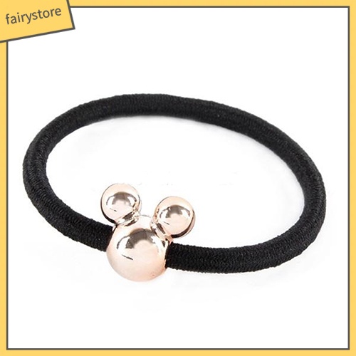 Bộ 10 Dây Cột Tóc Cao Su Co Giãn Đính Hạt Đáng Yêu Cho Nữ Giá Đỡ