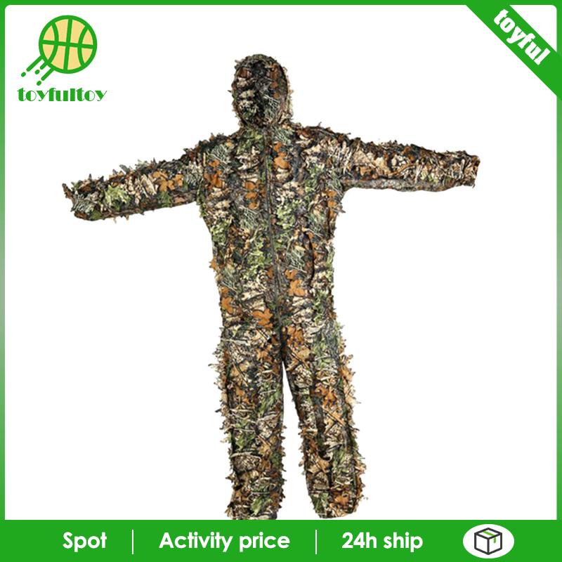 Bộ Đồ Hóa Trang Ghillie Thoáng Khí Có Mũ Trùm Tiện Dụng
