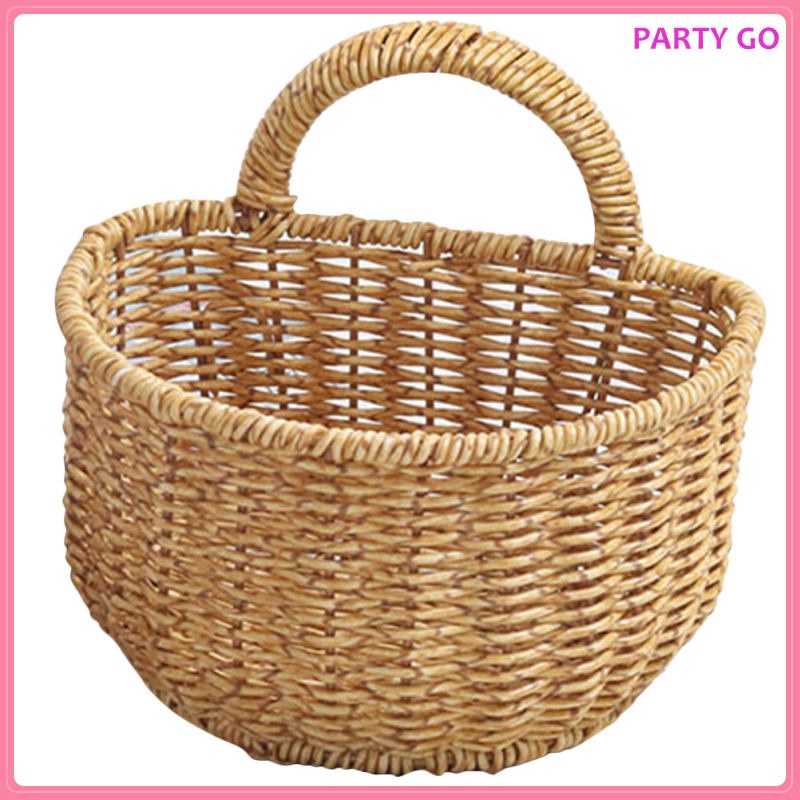 Chậu Nhựa Pp Dệt Thủ Công Đựng Hoa / Trái Cây / Đồ Dùng Trang Trí Đám Cưới Ngoài Trời