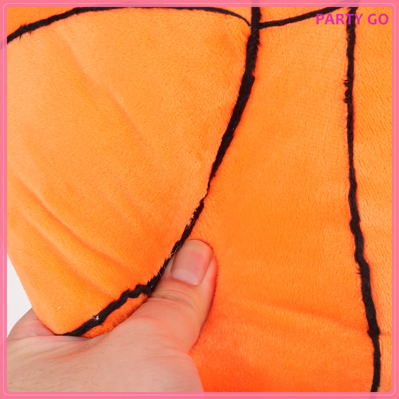 Gối Nhồi Bông Pp Hình Quả Bóng Rổ Trang Trí Phòng Bé 24x24x24cm