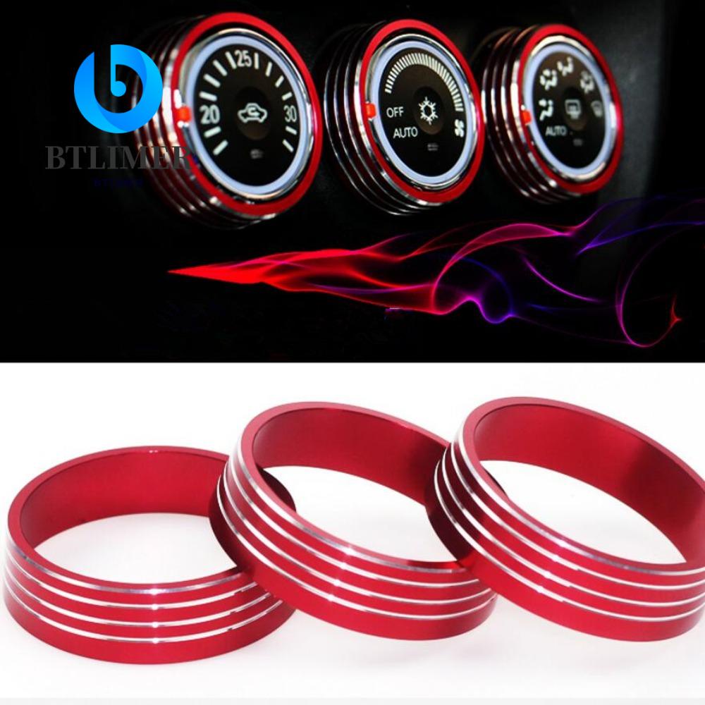 Bộ 3 Vòng Bọc Núm Điều Chỉnh Âm Thanh Cho Mitsubishi ASX Lancer Outlander Sport RVR Ốp