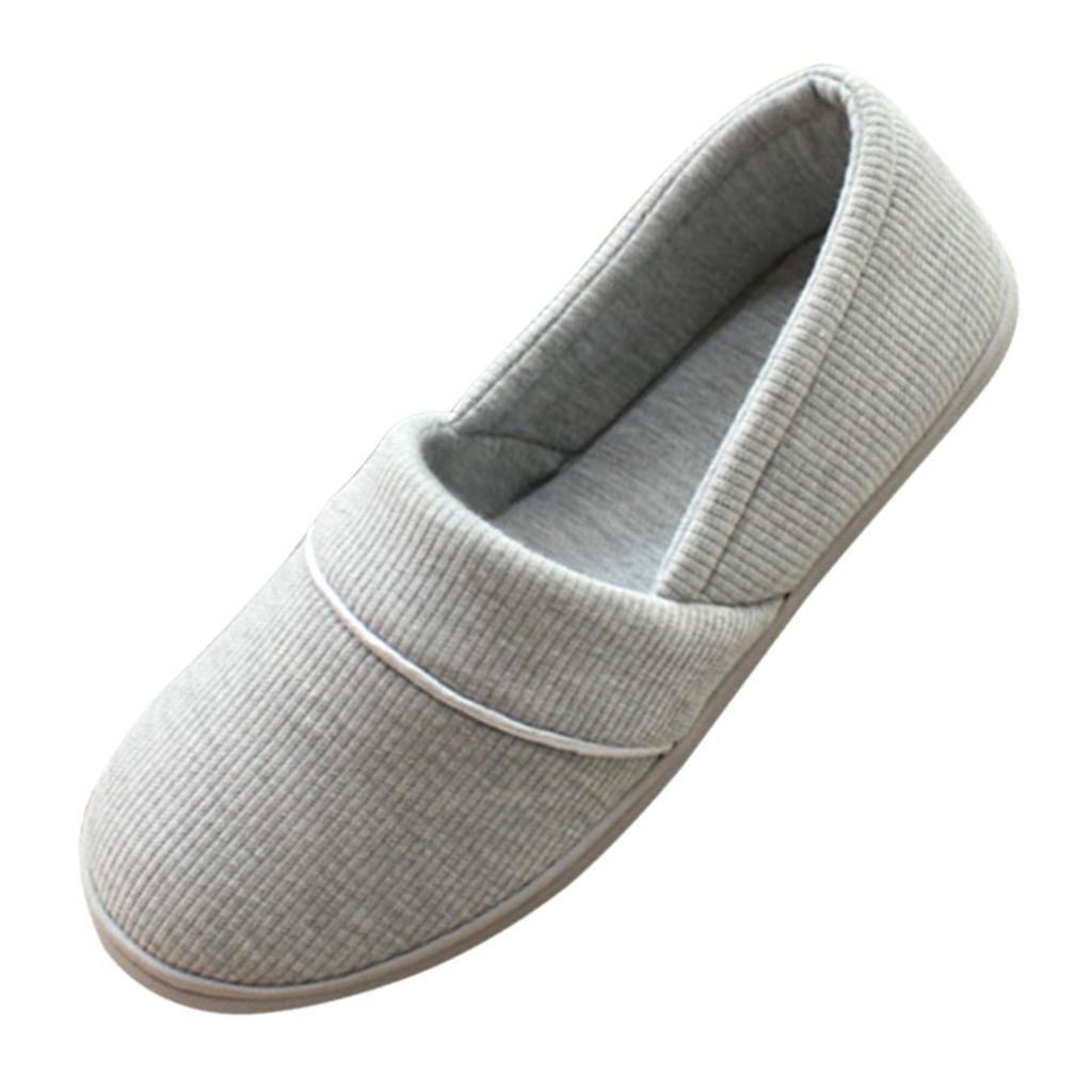 Dép Cotton Đi Trong Nhà Chống Trượt Màu Xám Size 39-40