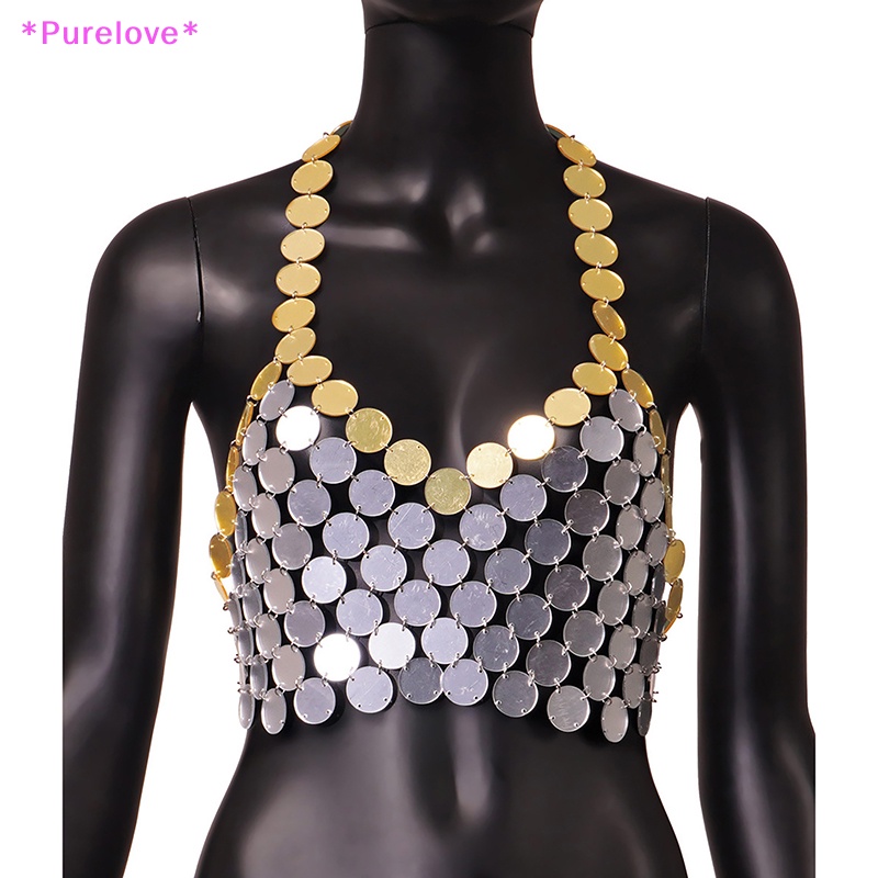 Áo Hai Dây Cổ Chữ V Khoét Sâu Đính Kim Sa Lấp Lánh Gợi Cảm Cho Nữ Mới