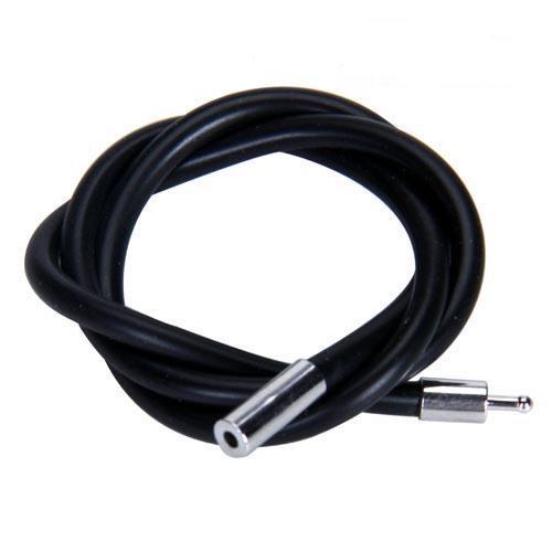 Vòng Cổ Dây Cao Su Đen 3MM Phong Cách Punk Thanh Lịch Cho Nam Và Nữ