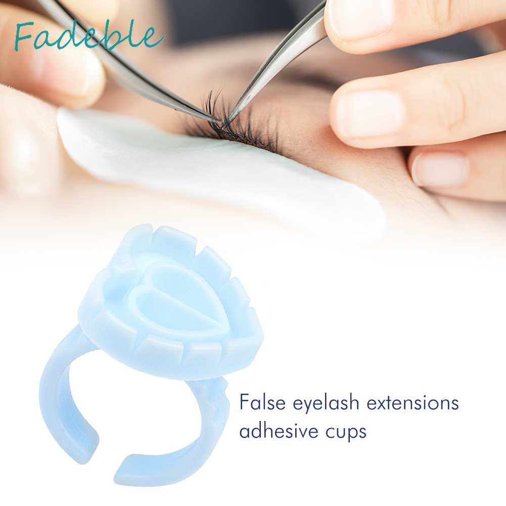 Set 100 Giá Đỡ Nhẫn Gắn Lông Mi Giả Dùng Một Lần Tiện Dụng