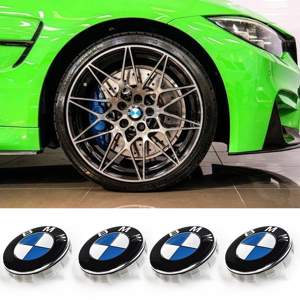 Set 4 Nắp Đậy Trục Bánh Xe Hơi BMW 1 3 5 7 Series 68MM Bằng Hợp Kim Cao Cấp