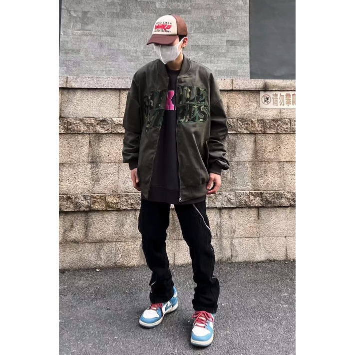 Áo Khoác Bóng Chày Dáng Rộng Thêu Chữ Phong Cách Đường Phố Mỹ Thời Trang Xuân Thu Cho Nam Và Nữ