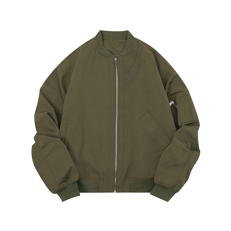 Áo Khoác Bomber Dáng Rộng Phong Cách Thời Trang Đường Phố Mỹ Hàng Mới 2023