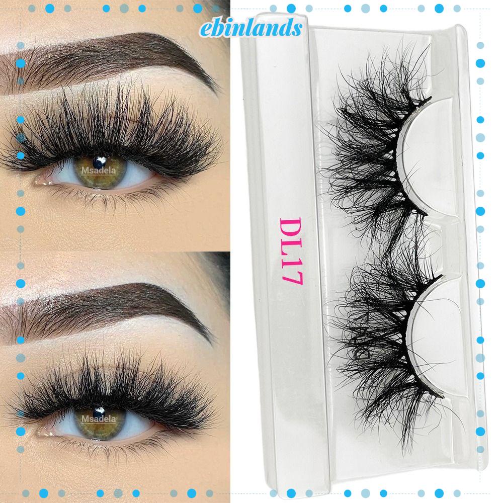 1 Cặp Lông Mi Giả 3D Handmade Dày Và Dài Không Làm Nặng Lông Mi EBINLANDS