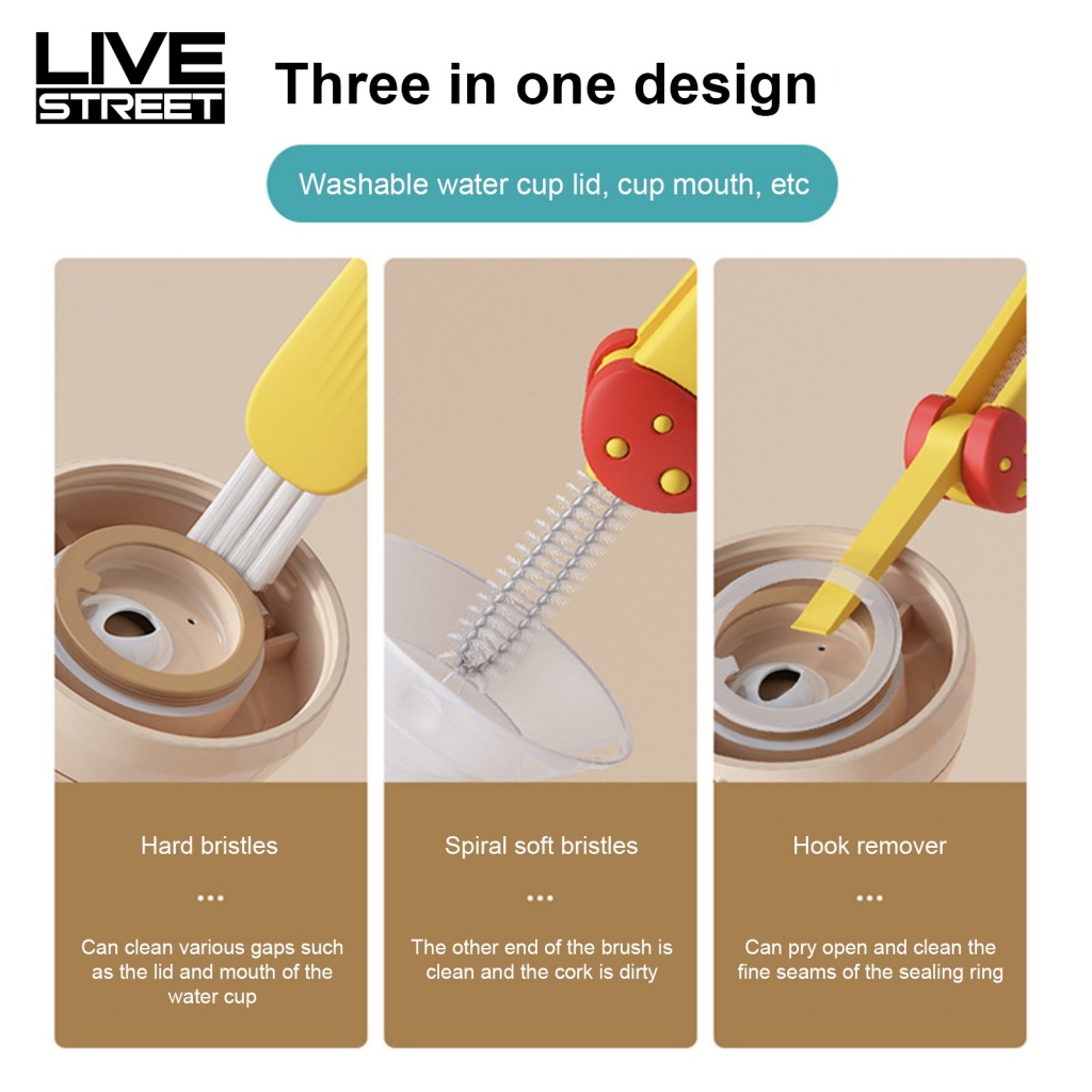 Cọ Vệ Sinh Bình Sữa Có Rãnh Xoay Tiện Dụng