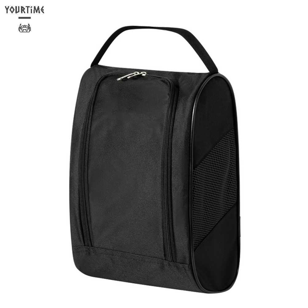 Túi Đựng Giày Chơi Golf Bằng Nylon Có Khóa Kéo Thoáng Khí Tiện Dụng