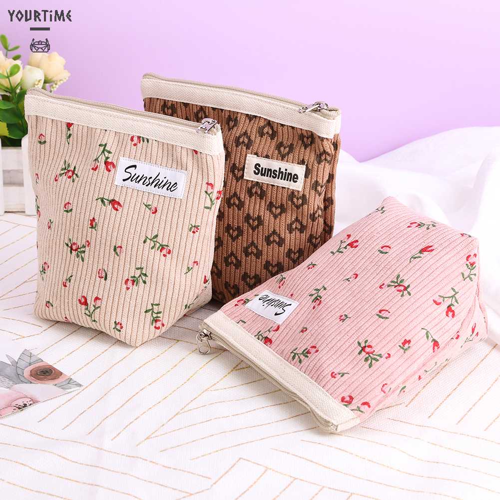 Túi Nhung Đựng Cọ Trang Điểm Gọn Nhẹ Cho Nữ