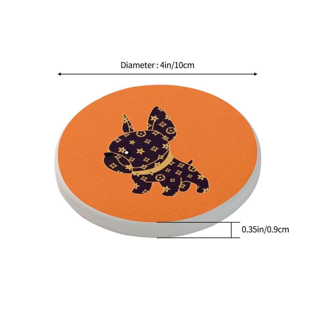 Bộ 2 Đế Lót Ly Tròn Hình Chữ L Vui Nhộn