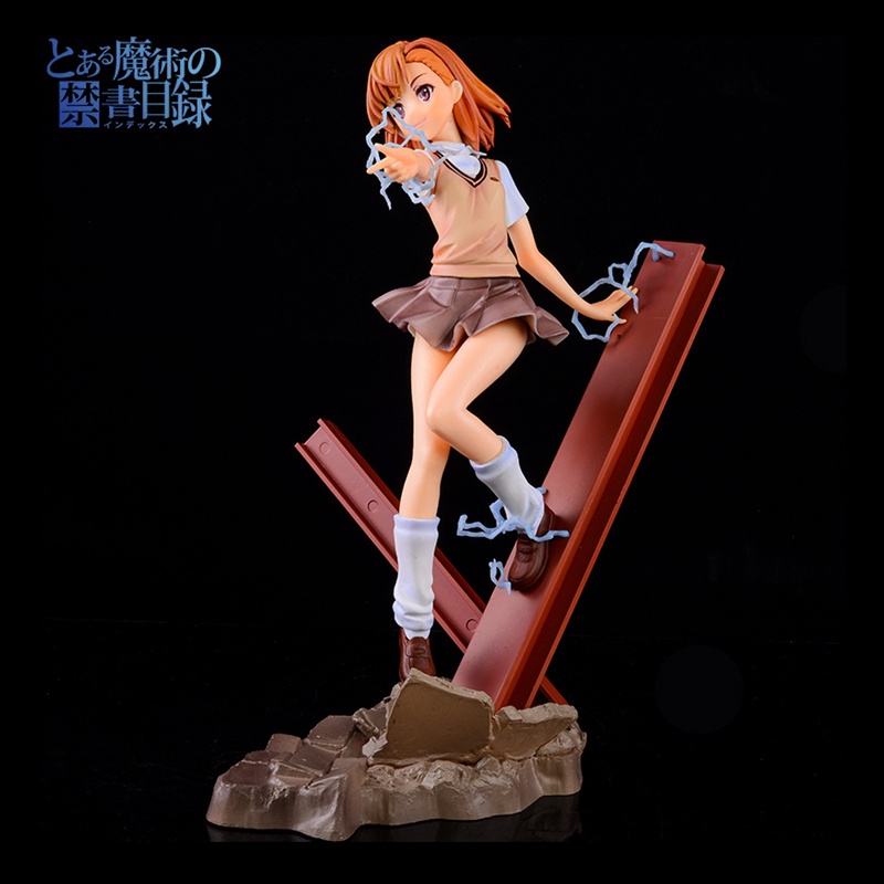 Mô Hình Nhân Vật Misaka Mikoto Hoạt Hình Toaru Majut u no Index 25cm Bằng PVC