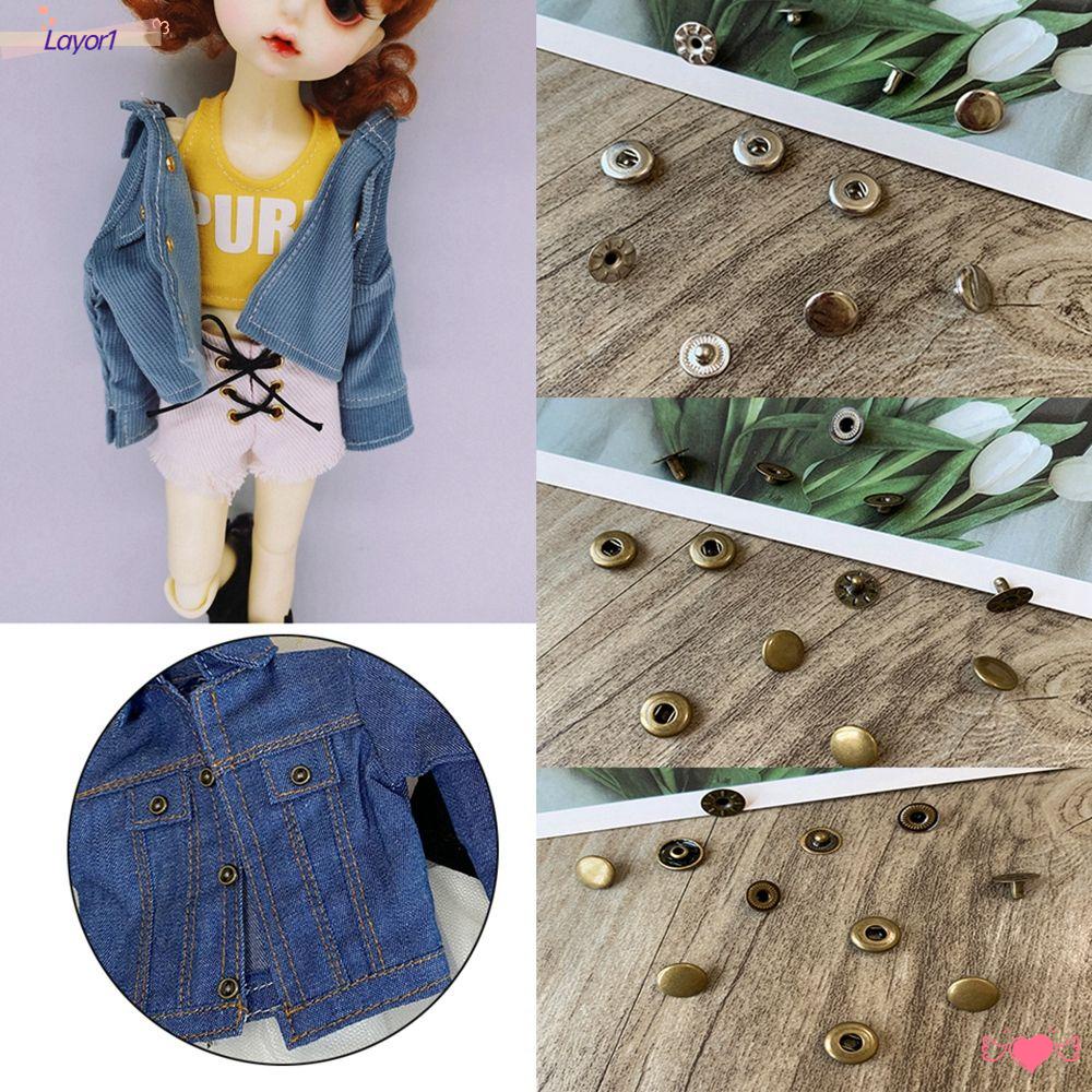 Set 1 / 3 Bộ Nút Cài Mini Dễ Thương Cho Búp Bê Barbie DIY