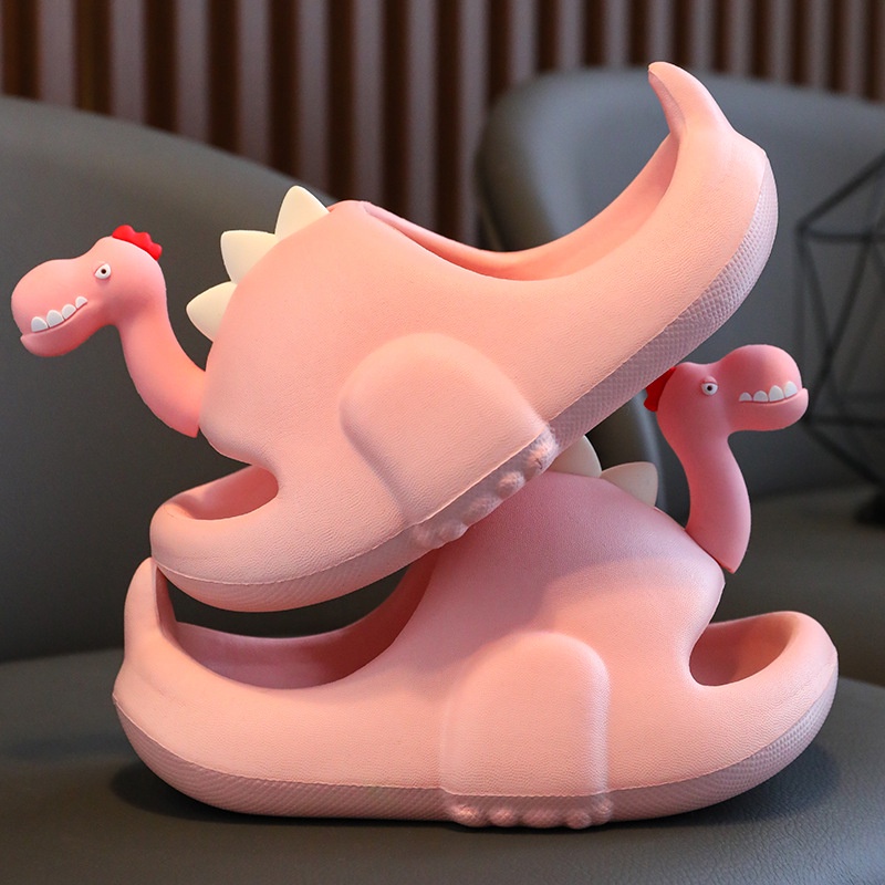 Dép eva Đế Mềm Chống Trượt In Hình Khủng Long Thời Trang Mùa Hè Cho Gia Đình