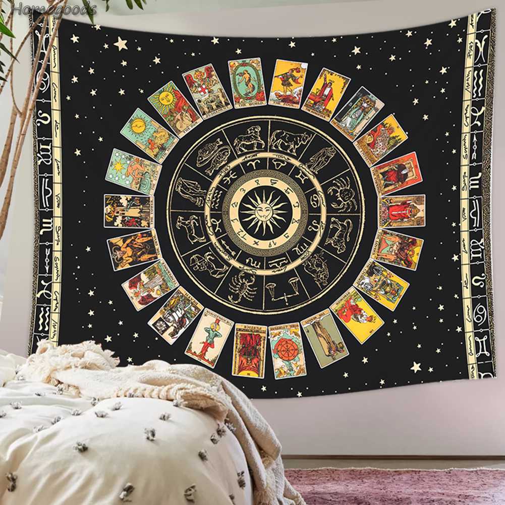 Thảm Treo Tường Trang Trí Họa Tiết Mandala 95x73cm