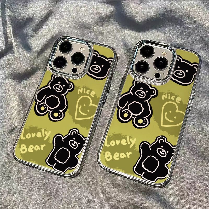 ✅Ốp Điện Thoại Mềm Chống Sốc Hình Gấu Cho Iphone 8iPhone12 / max Matcha 11plus 1314Pro7