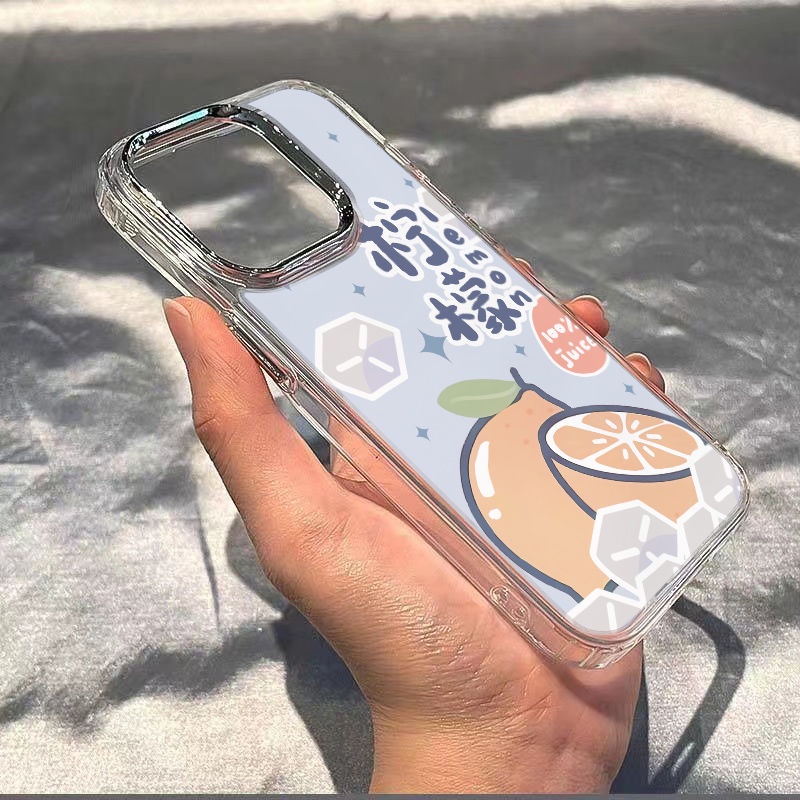 ✅Ốp Điện Thoại Mềm Chống Sốc Họa Tiết Quả Chanh Cho Iphone 12 8 11plus 14pro max 713 5HHT