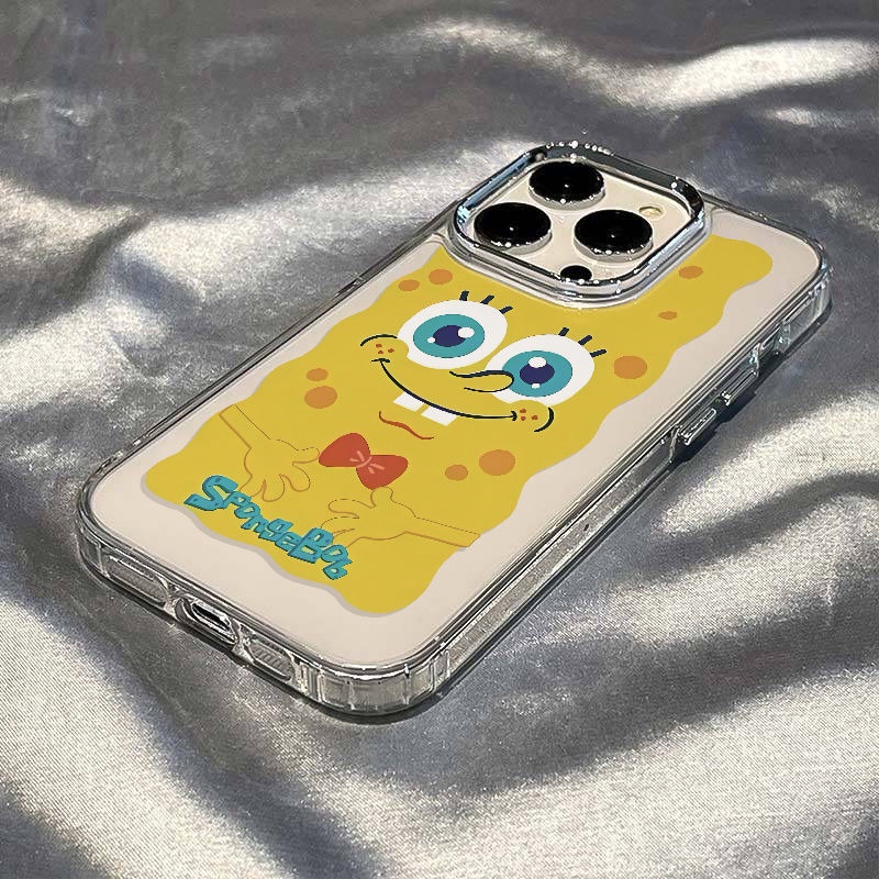 ✅Ốp Điện Thoại Dẻo Họa Tiết Hoạt Hình SpongeBob Dễ Thương Chống Sốc Cho Iphone13Iphone12In Style 8plus Apple 14pro7 max 11 XKHN